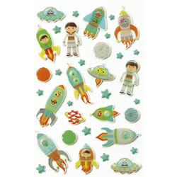 Clairefontaine Cooky, Sach 1 Pl 7,5X12Cm, Fusées Spatiales