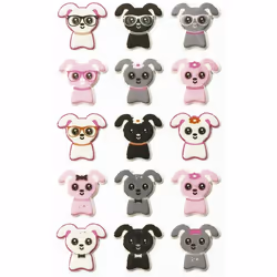 Clairefontaine Cooky, Sach 1 Pl 7,5X12Cm, Petits Chiens, 4 an(s), Plastique, Noir