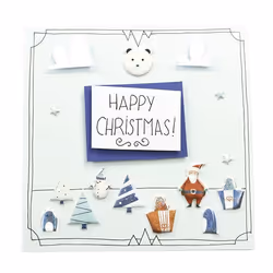 Clairefontaine Cooky, Sach 1 Pl 7,5X12Cm, Noël Enfant, Bleu