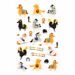 Clairefontaine Cooky, Sach 1 Pl 7,5X12Cm, Equitation, 4 an(s), Plastique, Multicolore