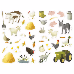 Clairefontaine Mimi Stick', Sach 12 Pl 21X16Cm, Ferme, 3 an(s), Papier, Multicolore
