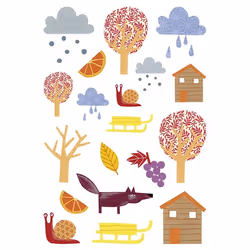 Clairefontaine Baby, Sach 6 Pl 14,8X21Cm, Saisons, 2 an(s), Papier, Multicolore