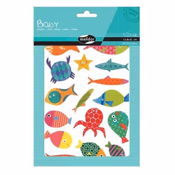 Clairefontaine Baby, Sach 6 Pl 14,8X21Cm, Poissons, 2 an(s), Papier, Multicolore