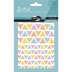 Clairefontaine Initial, Sach 4 Pl 10,5X16Cm, Triangles, 3 an(s), Papier, Multicolore