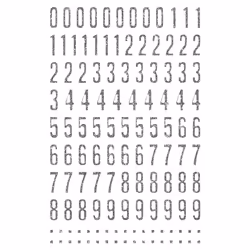Clairefontaine Glitty, Sach 2 Pl 10,5X16Cm, Alphabet / Chiffres, Argent, 6 an(s), Plastique, Argent, 2 pièce(s)
