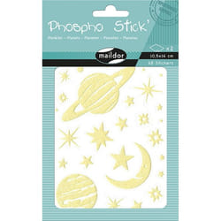 Clairefontaine Phospho' Stick, Sach 2 pl 10,5x16cm, Planètes