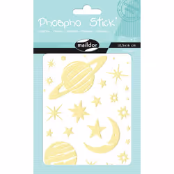 Clairefontaine Phospho' Stick, Sach 2 pl 10,5x16cm, Planètes