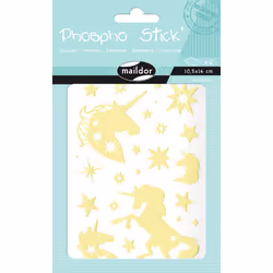 Clairefontaine Phospho' Stick, Sach 2 pl 10,5x16cm, Licornes