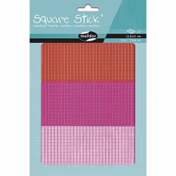Clairefontaine Square Stick', Sach 1 Pl 14,8X21Cm, Rouge/Rose 0,5Cm