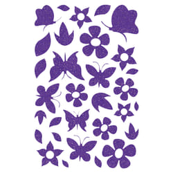 Clairefontaine Glitty, Sach 2 Pl 10,5X16Cm, Papillons / Fleurs, Violet