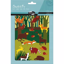 Clairefontaine Sweety, Sach 2 Pl 14,8X21Cm, Forêt