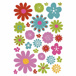 Clairefontaine Decoraty, Sach 6 Pl 14,8X21Cm, Fleurs