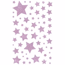 Clairefontaine Glitty, Sach 2 Pl 10,5X16Cm, Etoiles, Rose Pâle Et Or, 4 an(s), Plastique, Or