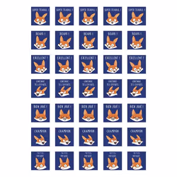 Clairefontaine Educatives, Sach 20 Pl 14,8X21 cm, Bon Points Renards