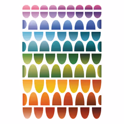 Clairefontaine Decoraty, Ecailles, Sach 6 Pl 14,8X21Cm, 2 an(s), Papier, Multicolore, 6 pièce(s)