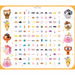 Clairefontaine Maxi Book Stick', Animaux Déguisés, 3 an(s), Papier, Carton, Multicolore, 8 pièce(s)