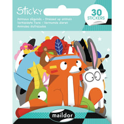 Clairefontaine Sticky, Animaux Déguisés, 30 Gommettes
