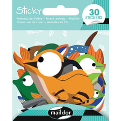 Clairefontaine Sticky, Animaux De La Rivière, 30 Gommettes