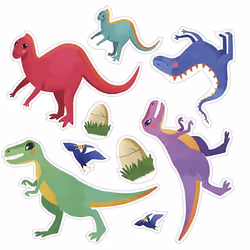 Clairefontaine Stick Story, Dinosaures, 5 an(s), Multicolore