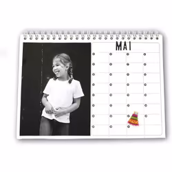 Clairefontaine Gamme Blanche, Calendrier Perpétuel, 3 an(s), Carton, Blanc