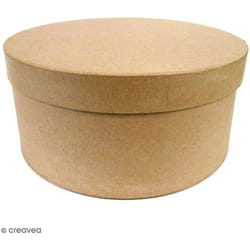 Boîtes Rondes Chapeau à décorer - DECOPATCH - 33 x 16 cm - Support à décorer