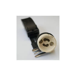 Douille culot GU10 avec étrier et connecteur rapide eco (à l'unité) pour ampoule GU10 230V Aurora