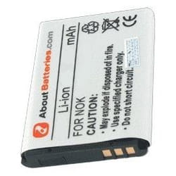 AboutBatteries 187158 pièce de rechange de téléphones mobiles Batterie Blanc