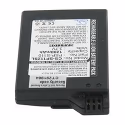 AboutBatteries 274361, Batterie, Noir, Blanc, Sony, PSP 3004, Lithium-Ion (Li-Ion), 1200 mAh
