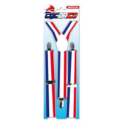 Bretelles Tricolores Bleu Blanc Rouge France - Bretelles - Taille Unique - Adulte - Homme