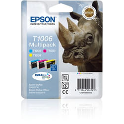 Epson Rhino Multipack "Rhinocéros" (T1006) - Encres DURABrite Ultra C, M, J (HC)