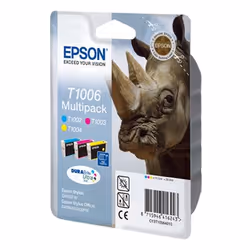 Epson Rhino Multipack "Rhinocéros" (T1006) - Encres DURABrite Ultra C, M, J (HC)