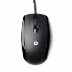 HP Mouse óptico USB de 3 botones, Ambidextre, Optique, USB Type-A, Noir