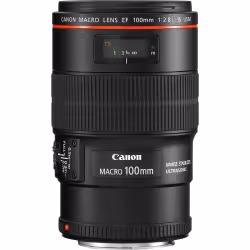 Canon Objectif EF 100mm f/2.8L Macro IS USM, Objectif macro, 15/12, Stabilisateur d'image, Canon EF, Auto focus