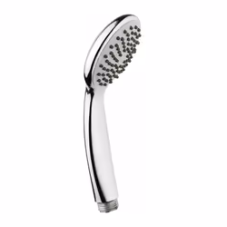 Douchette 1 jet : pluie Matière : ABS Ø 80 mm Picots anti-calcaire Arrivée mâle 1/2'