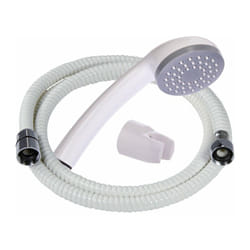 Kit de douche Simplex blanc avec support et flexible Odyssea - 1,5 m