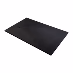 Receveur de douche extra-plat noir effet pierre, format 120x90 cm Ultra-léger et robuste grâce à sa conception en SMC Antidér ...