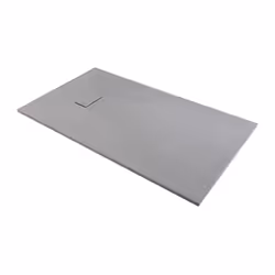 Receveur de douche extra-plat gris effet pierre, format 180x90 cm Ultra-léger et robuste grâce à sa conception en SMC Antidér ...