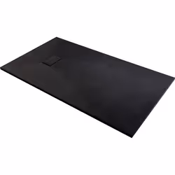 Receveur de douche extra-plat noir effet pierre Gaïa Odyssea - 180 x 90 cm