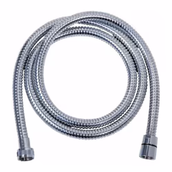 Flexible de douche chromé Double agrafage Longueur : 1,5 m Raccordmeent FF 1/2' (15x21) Norme NF Vendu par 1