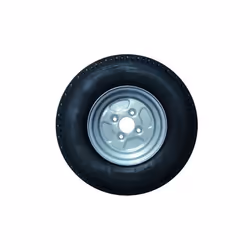 Roue complète remorque 500x10 – 4 trous 100 mm acier robuste