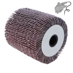 2 brosses à lamelles abrasives 120x100mm GR40 - PEUGEOT OUTILLAGE - 800303