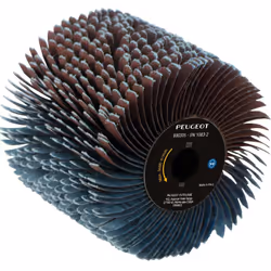 2 brosses à lanières abrasives  120x100mm GR40 - PEUGEOT OUTILLAGE - 800305