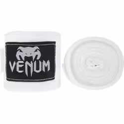 Venum EU- -0430-White, Bandage élastique pour les mains, 2,49 m (98"), Blanc, Coton
