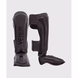 Venum EU- -1394-Black-M, Boxe et arts martiaux, Protège tibia et coup de pied, Noir, M, Adulte, Simili-cuir