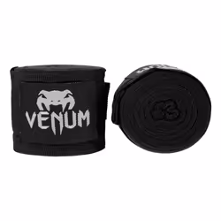 Venum -04756-001, Bandage élastique pour les mains, 4,57 m (180"), Noir, Coton, 2 pièce(s), Thaïlande