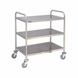 Le chariot inox CCI3 de CASSELIN est la méthode la plus sûr pour transporter vos plats sans risque de les faire tomber. Sa co ...