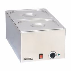 Casselin - bain-marie inox avec 2 bacs gn 1/2 - cbm2