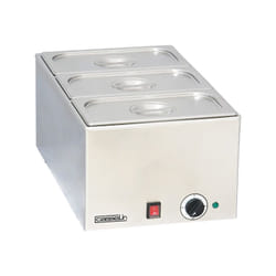 Casselin - Bain marie inox avec 3 bacs gn 1/3 cbm3 - inox