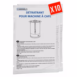 Détartrer votre machine à cagé ou votre percolateur à café au moins une fois par mois à l'aide de ce kit de détartrage en sac ...