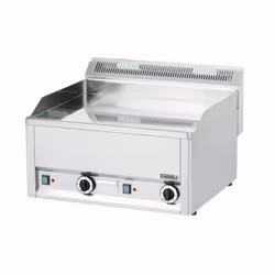 - Acier inoxydable AISI 304 - 2 thermostats réglables de 50°C à 300°C - Plaque lisse en chrome - Dimensions de la plaque : L  ...
